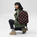 #TEAMRED Backpack // Black & White, front view