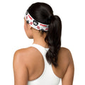 #TEAMRED Headband // White, back view
