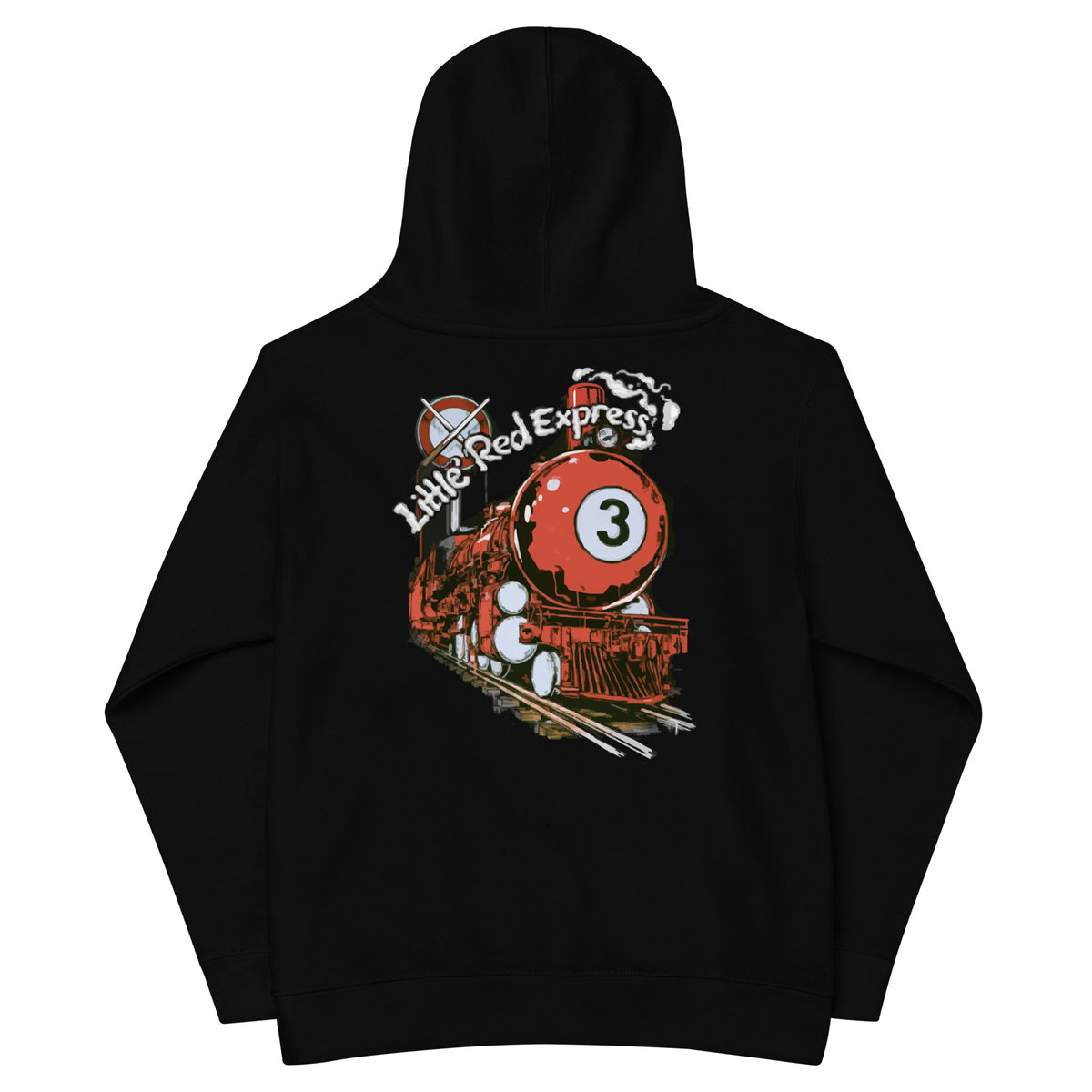Little Red Express Kids Fleece Hoodie, back view
