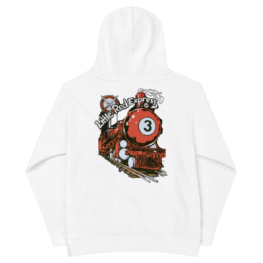Little Red Express Kids Fleece Hoodie, back view