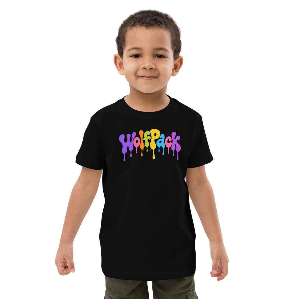 Janelle "Red" Violet Kids Organic Tee, front view