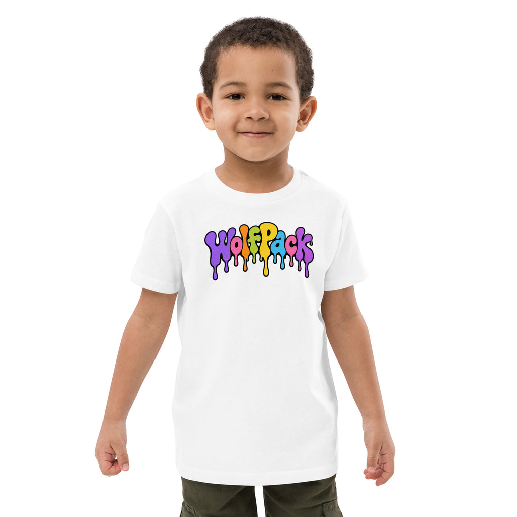 Janelle "Red" Violet Kids Organic Tee, front view