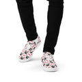 #TEAMRED Men's Lace-Up Canvas Shoes // White, front view