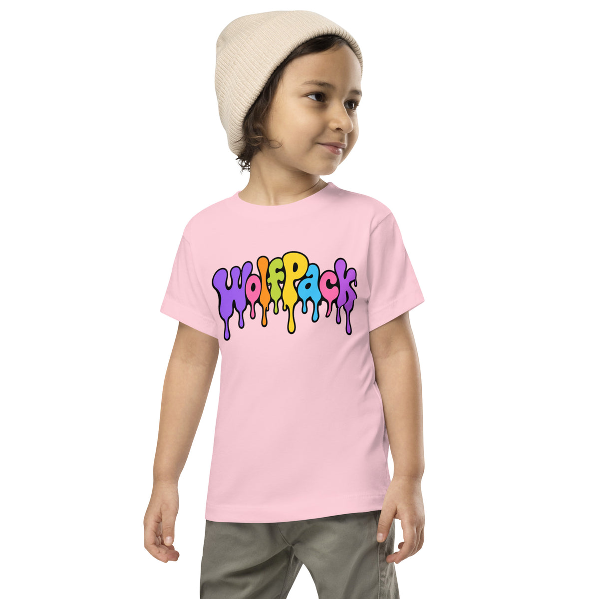 Janelle "Red" Violet Toddler Tee, front view