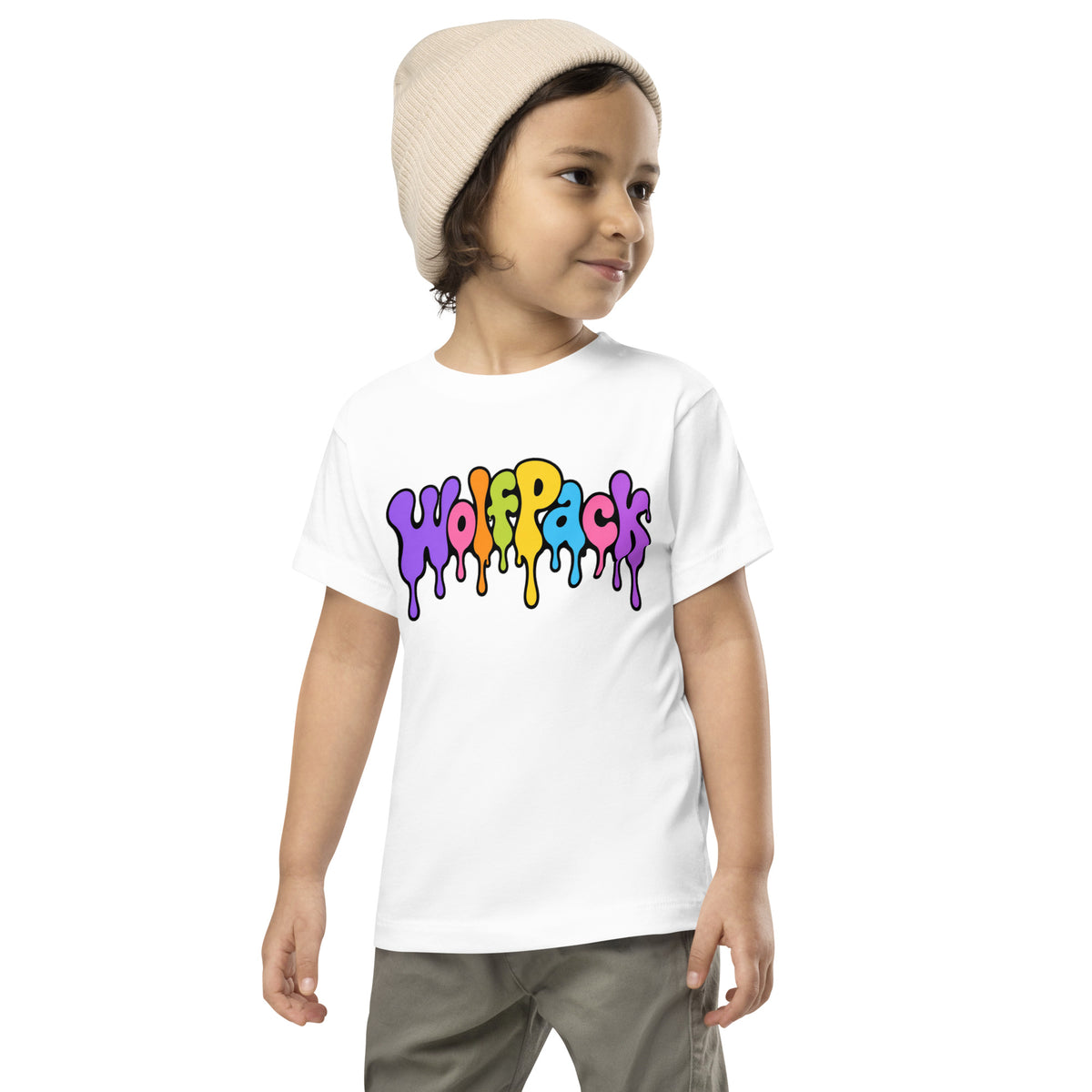 Janelle "Red" Violet Toddler Tee, front view