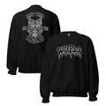 Wolfpack Don't Trip on the Angles black-and-white crewneck sweatshirt, front and back