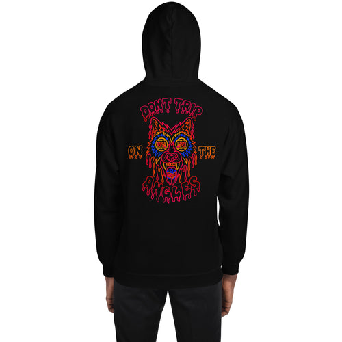 Wolfpack Don't Trip on the Angles hoodie, black, back