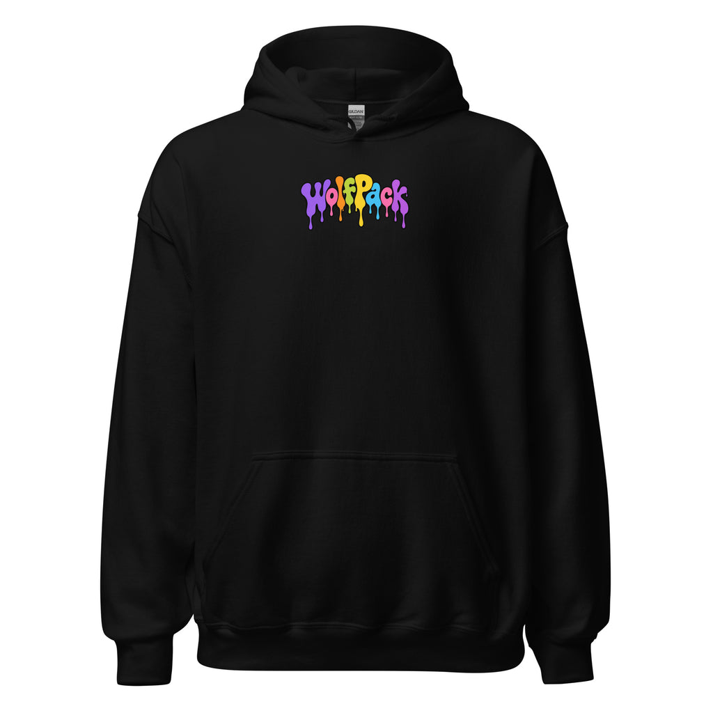 Wolfpack Don't Trip on the Angles hoodie, black, front