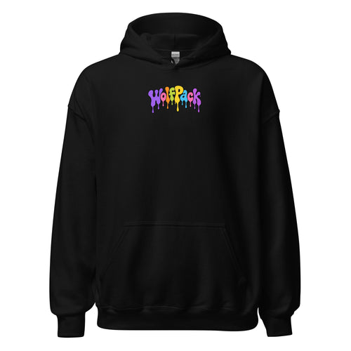 Wolfpack Don't Trip on the Angles hoodie, black, front