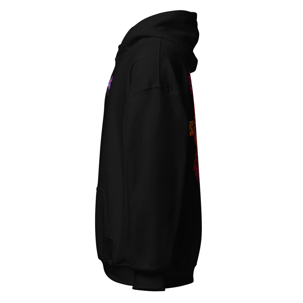 Wolfpack Don't Trip on the Angles hoodie, black, left side