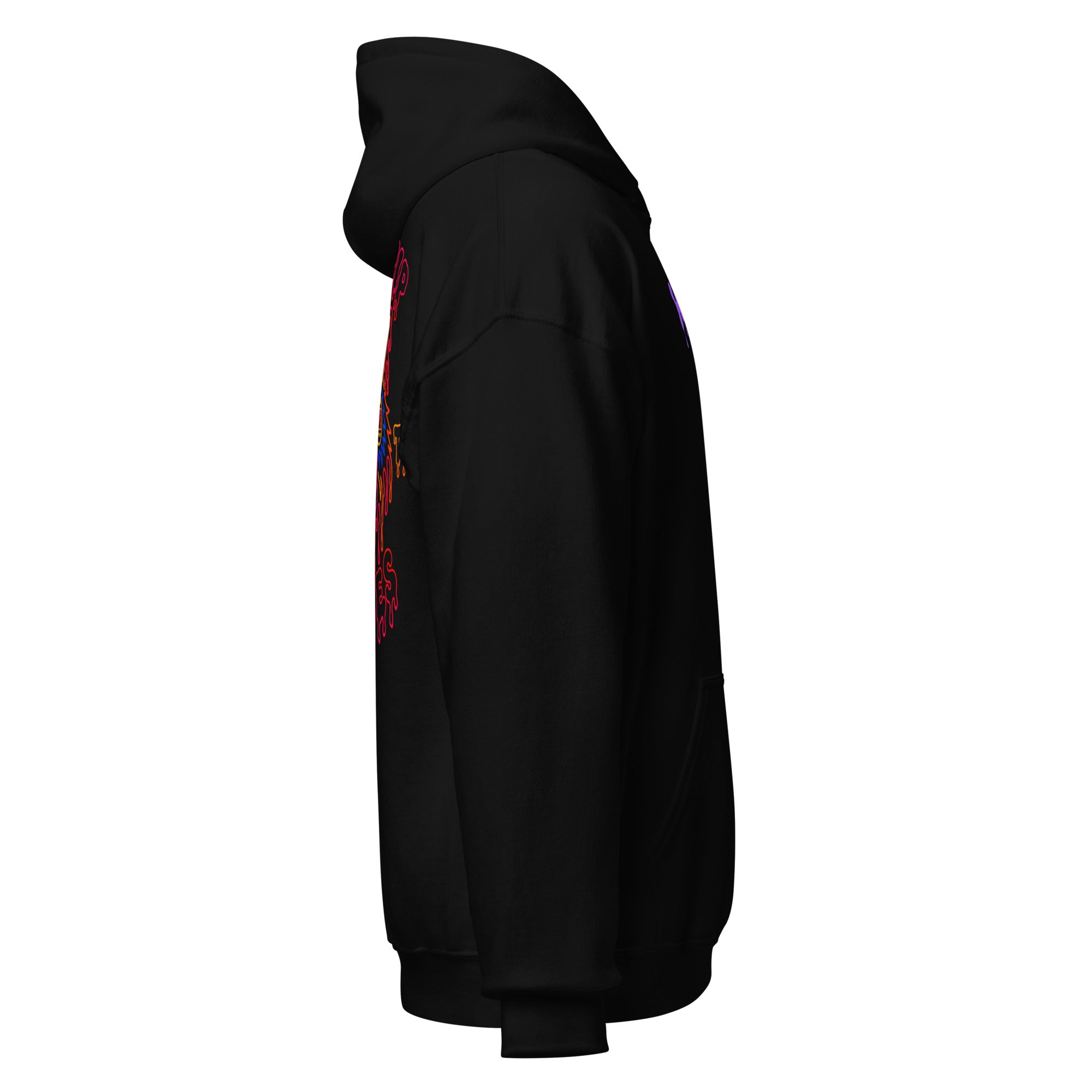 Wolfpack Don't Trip on the Angles hoodie, black, right side