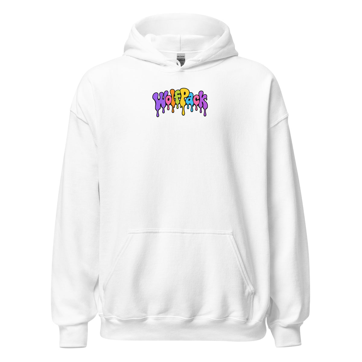 Wolfpack Don't Trip on the Angles hoodie, white, front
