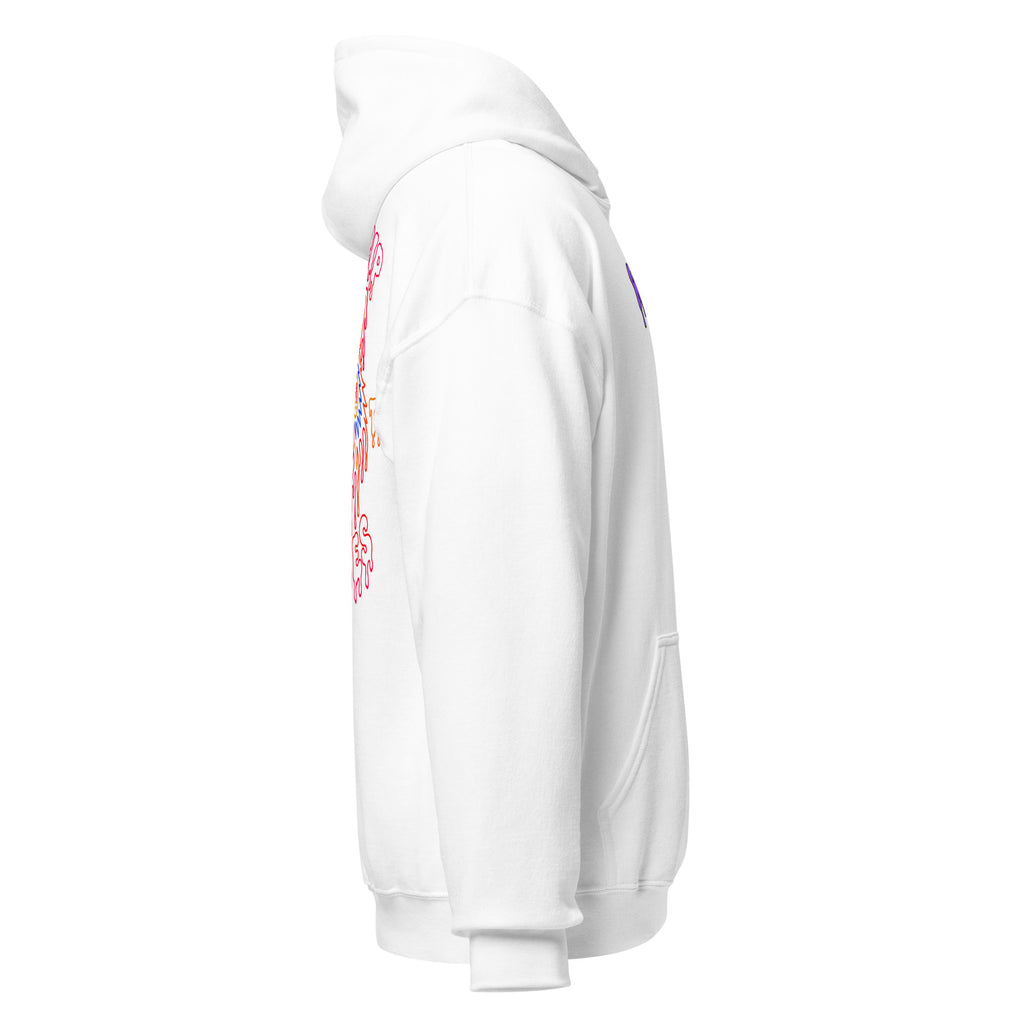 Wolfpack Don't Trip on the Angles hoodie, white, right side