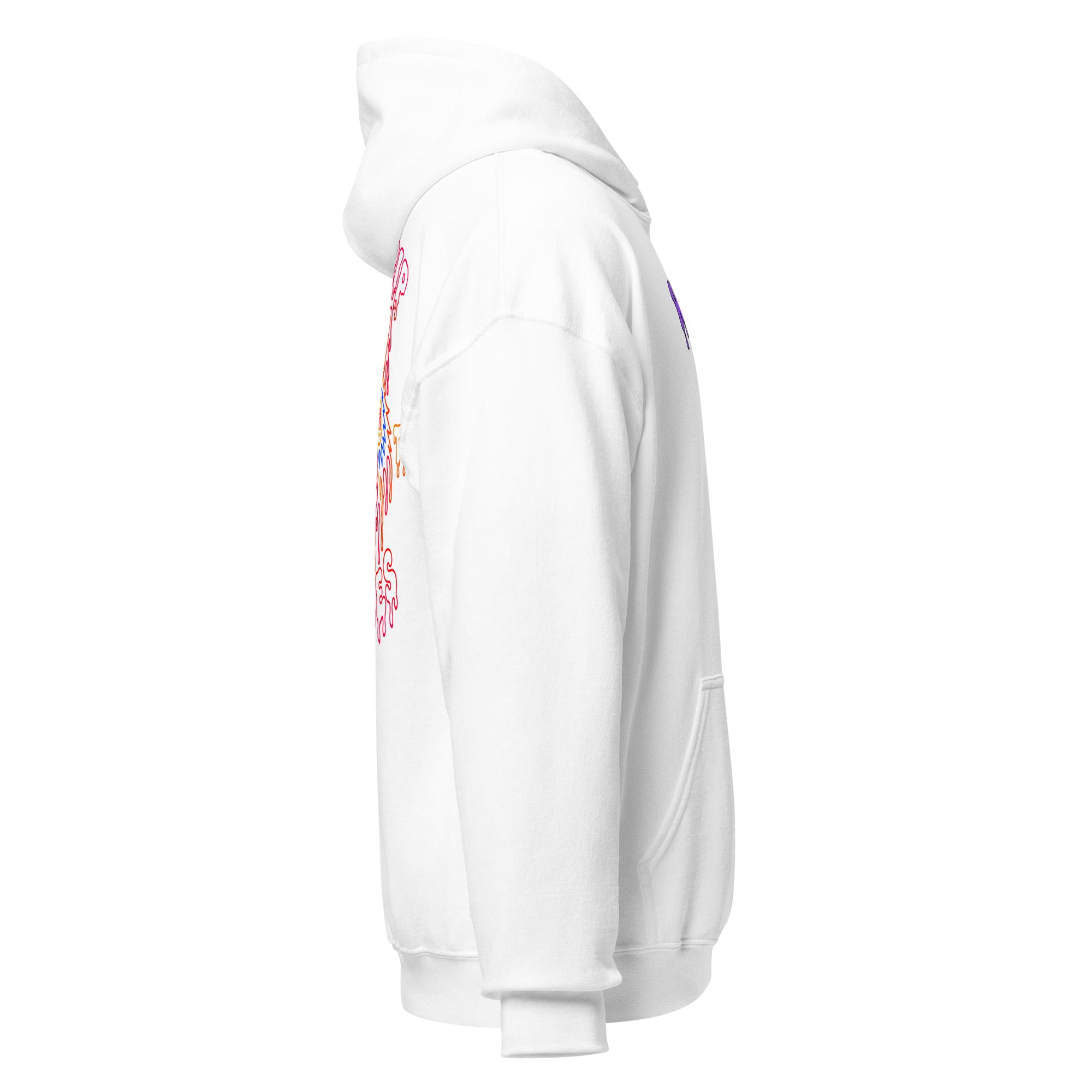 Wolfpack Don't Trip on the Angles hoodie, white, right side