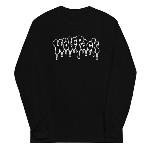 Wolfpack Don't Trip on the Angles black-and-white long sleeve, black, front
