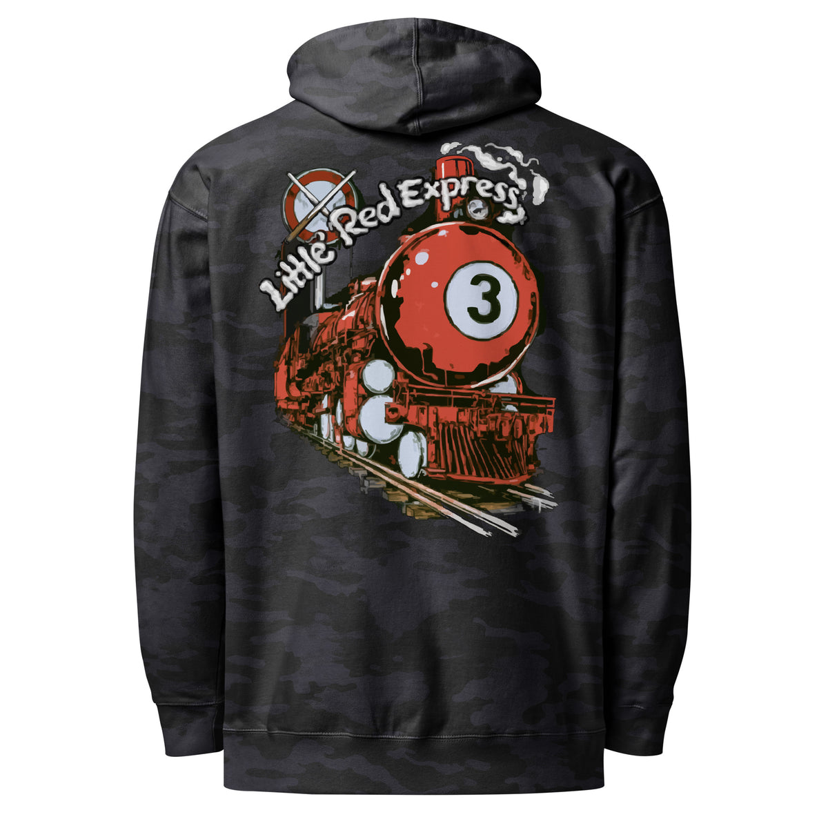 Little Red Express Hoodie, back view