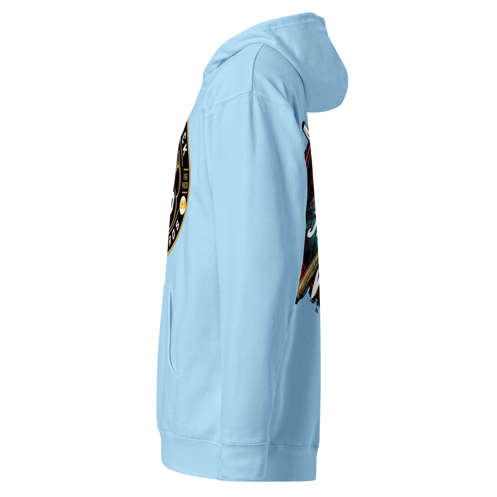 Janelle "Red" Violet Hoodie, left view