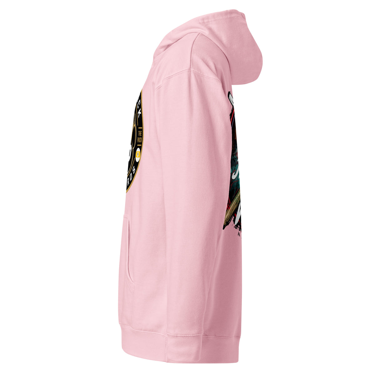 Janelle "Red" Violet Hoodie, left view