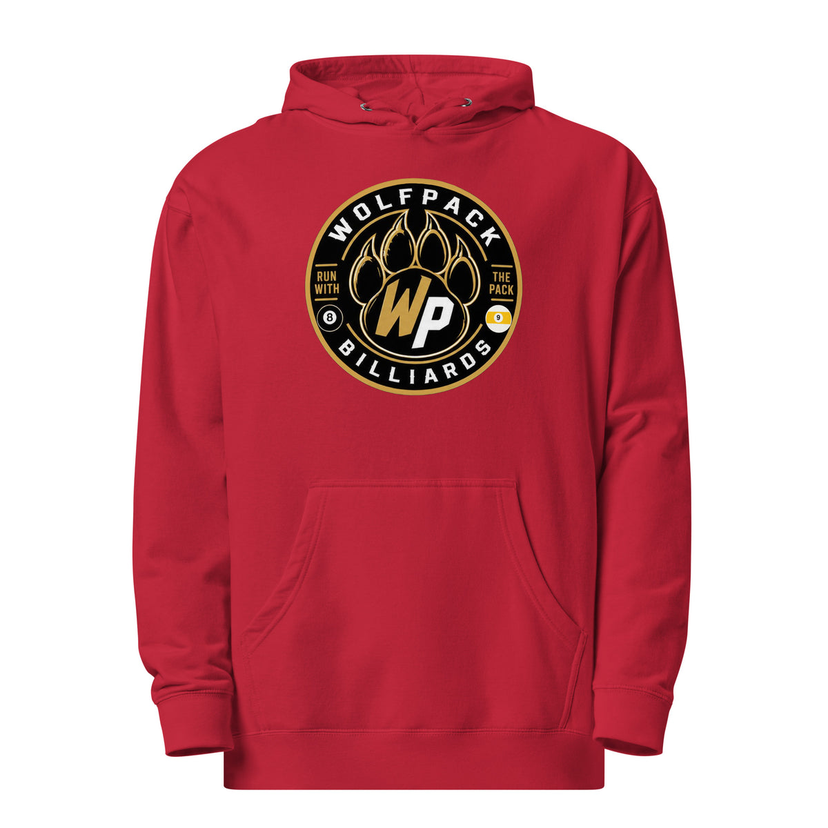 Janelle "Red" Violet Hoodie, front view