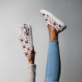 #TEAMRED Women's Slip-On Canvas Shoes // White, right view