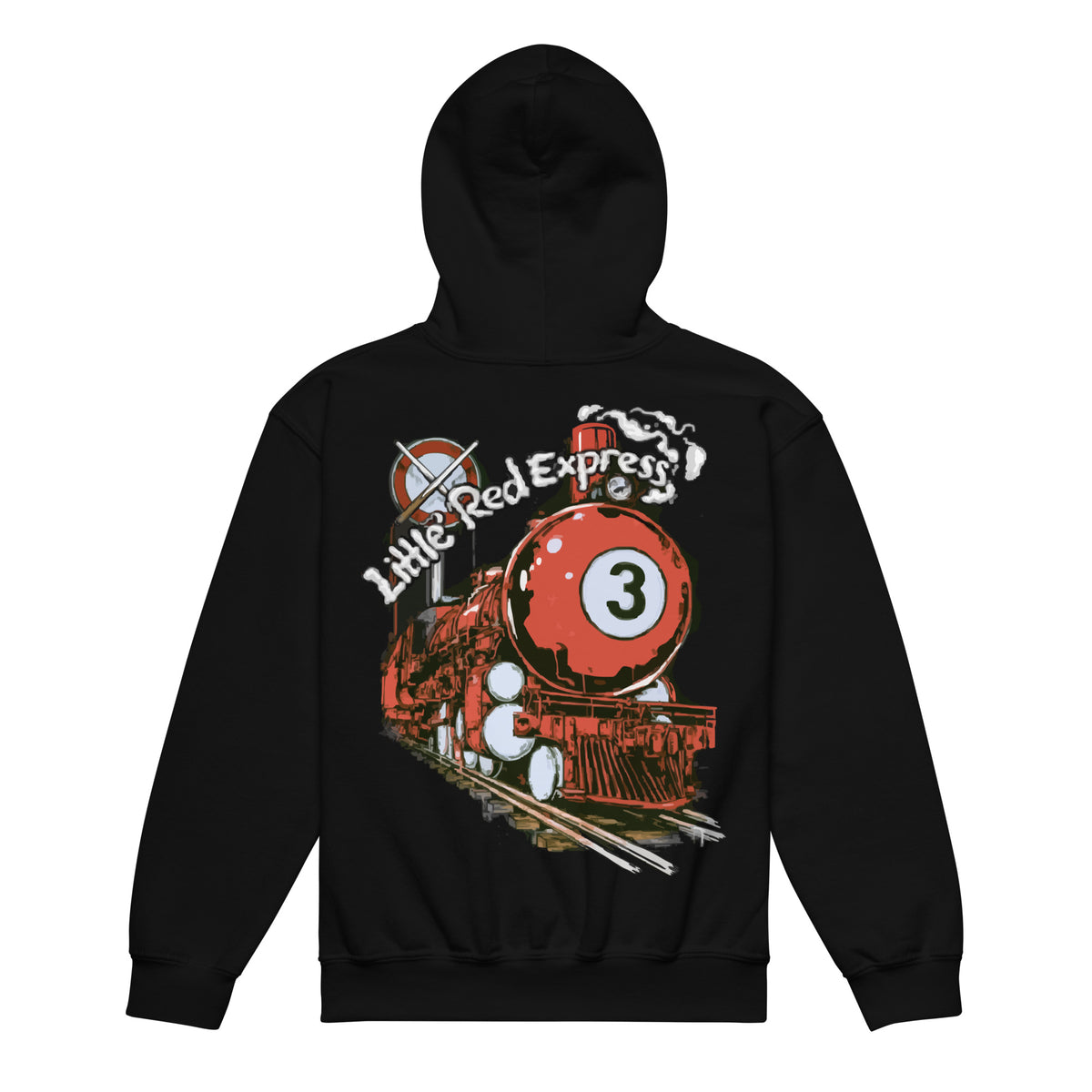 Little Red Express Youth Hoodie, back view