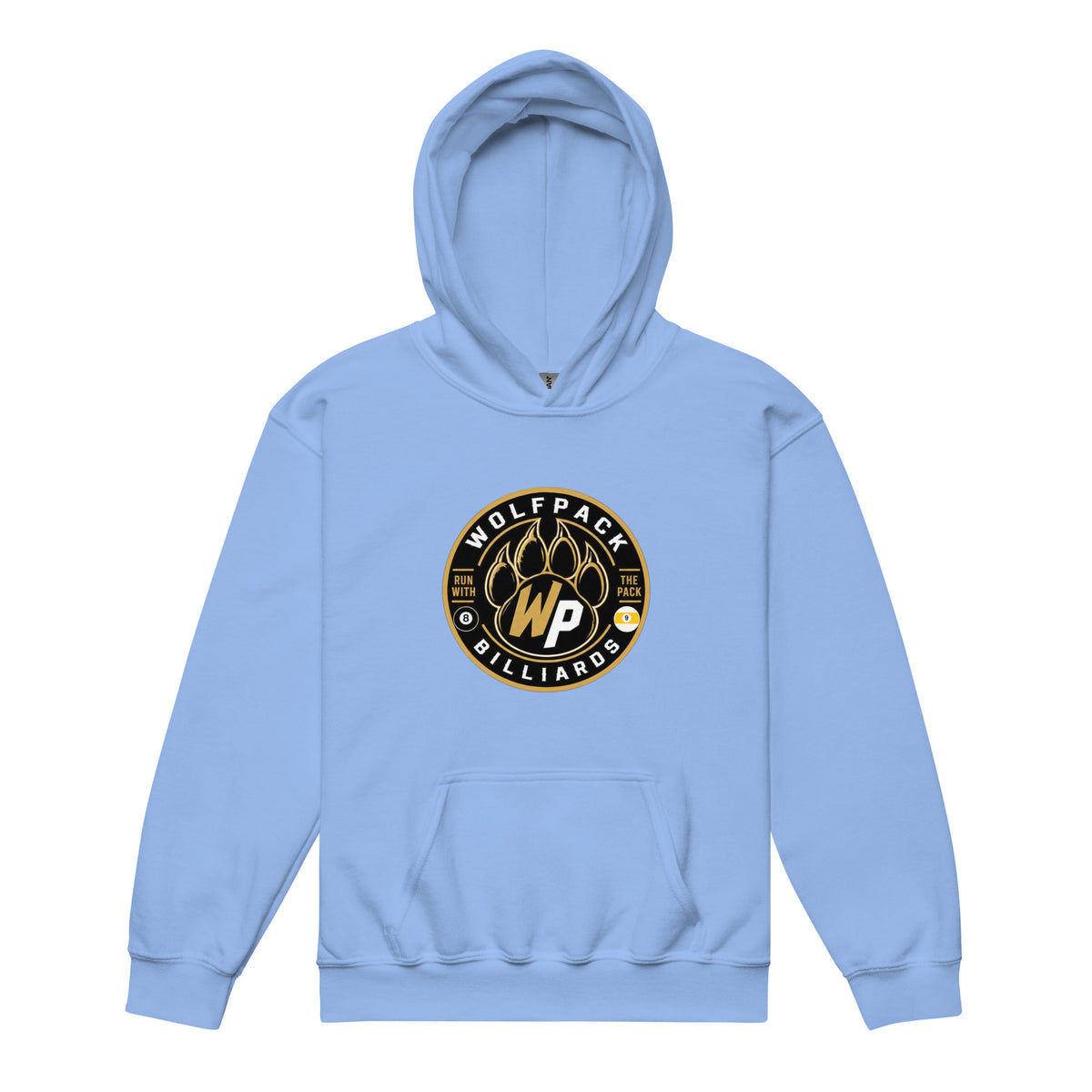 Janelle "Red" Violet Youth Hoodie, front view