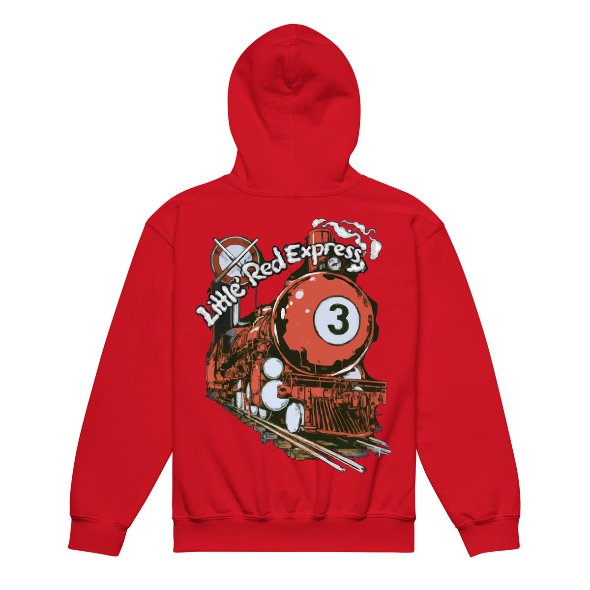 Little Red Express Youth Hoodie, back view